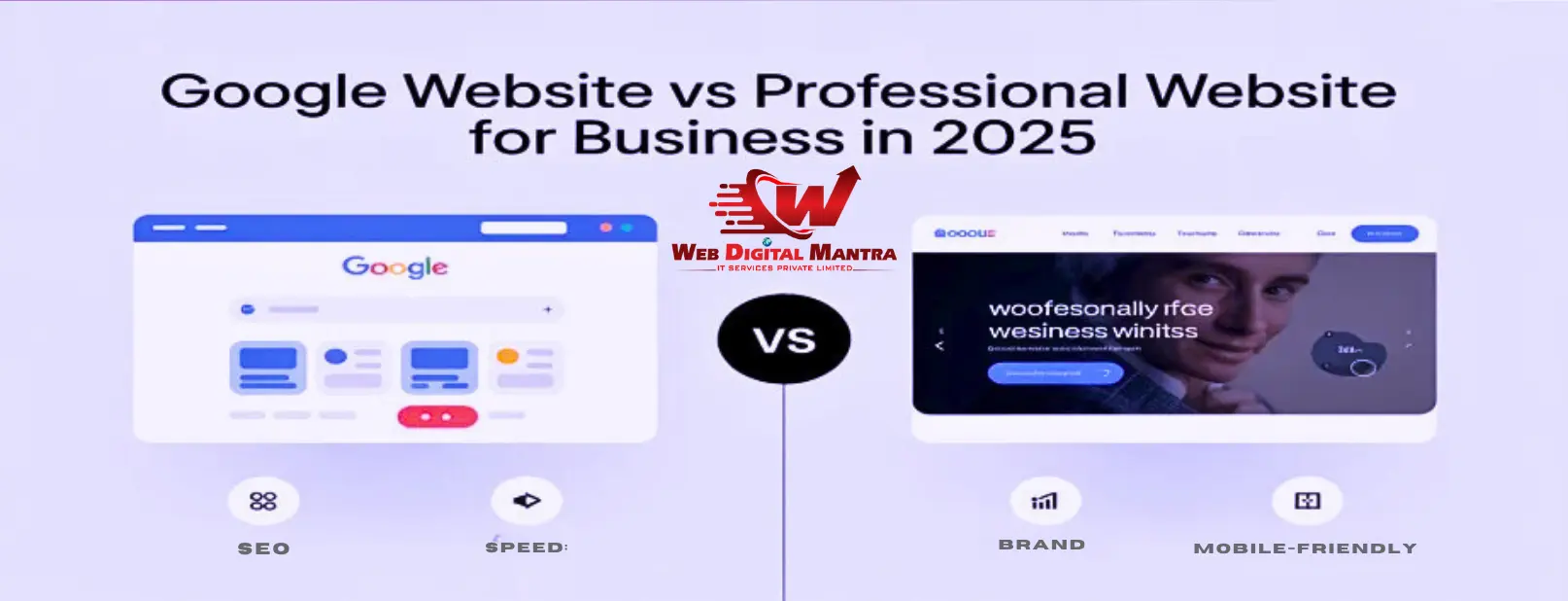 google website vs professional website for business in 2025